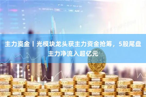 主力资金丨光模块龙头获主力资金抢筹，5股尾盘主力净流入超亿元
